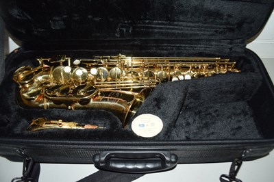 Lot 25 - Cased Jupiter alto saxophone