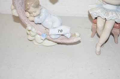 Lot 70 - Group of three various Lladro models, children...