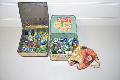 Lot 94 - Two boxes various assorted marbles