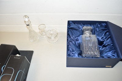 Lot 108 - Mixed Lot: Cased decanter, Stuart crystal...