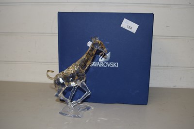 Lot 124 - Swarovski Crystal model of a giraffe