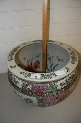 Lot 148 - Reproduction Chinese circular fish bowl or...