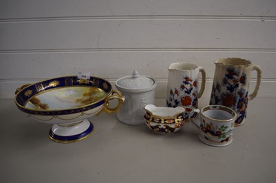 Lot 150 - Mixed Lot: A pedestal gilt decorated bowl...