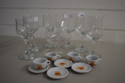 Lot 151 - Mixed Lot: Drinking glasses and miniature cups...