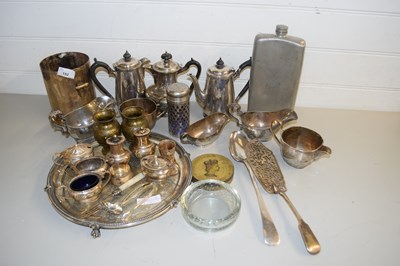 Lot 152 - Large mixed lot of various silver plated tea...