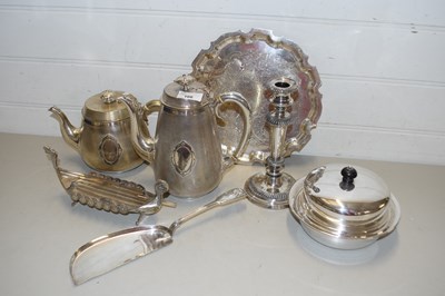 Lot 166 - Mixed Lot: Various assorted silver plated...