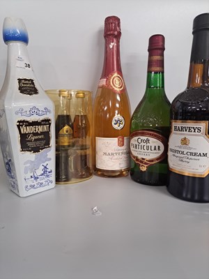 Lot 38 - Four mixed bottles, Harvey's Bristol Cream,...