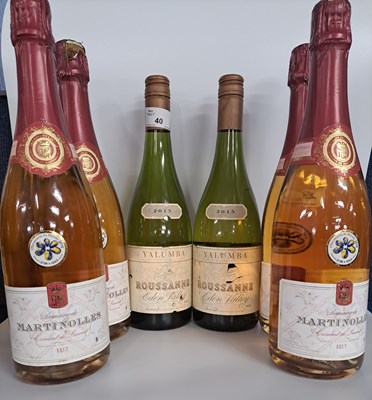 Lot 40 - Four bottles of Martinolles Brut together with...