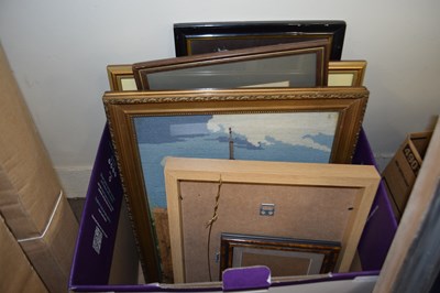 Lot 741 - One box of assorted mixed pictures