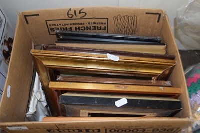 Lot 742 - One box of assorted mixed picture frames