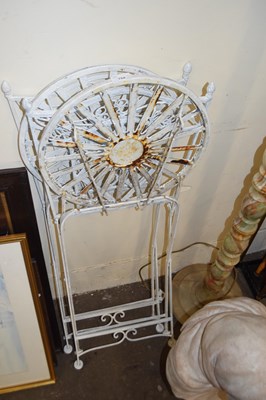 Lot 754 - Pair of iron folding garden chairs