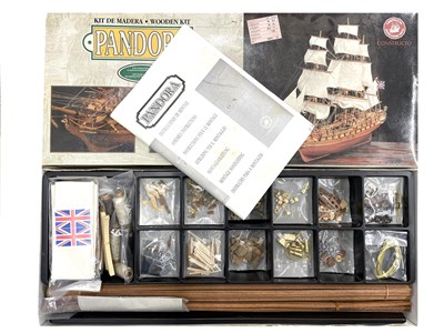 Lot 244 - A boxed wooden construction kit of the ship...