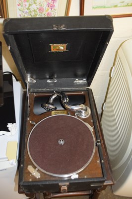 Lot 783 - HMV portable record player