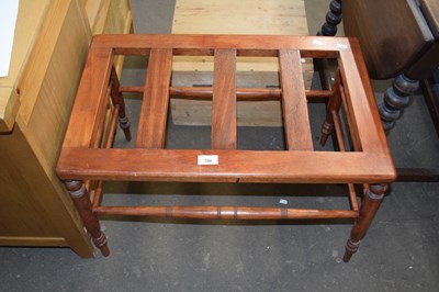 Lot 796 - Early 20th Century hardwood suitcase stand