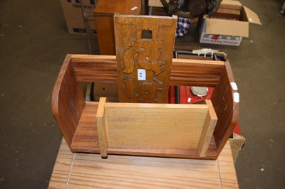 Lot 815 - Two book racks and a small shelf