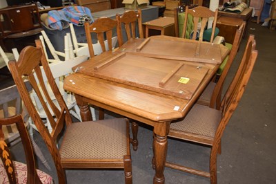 Lot 857 - 20th Century oak extending dining table...