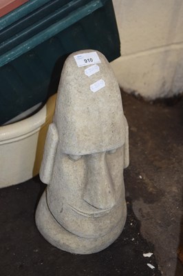 Lot 910 - Reproduction Easter Island head of small...