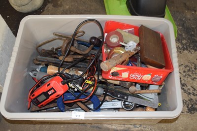 Lot 911 - One box of assorted mixed tools