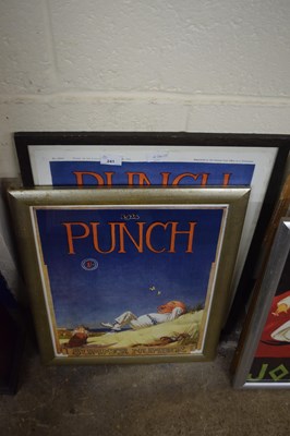 Lot 241 - Two reproduction Punch advertising pictures