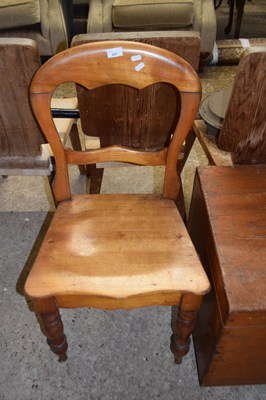 Lot 257 - Balloon back hardwood chair