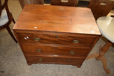 Lot 259 - 19th Century mahogany three drawer chest