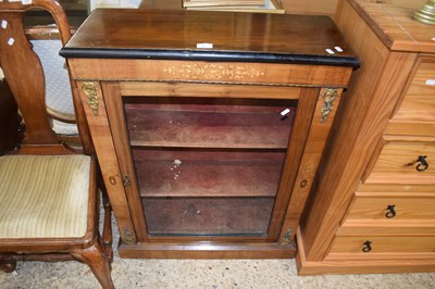 Lot 273 - Victorian walnut veneered pier cabinet with...