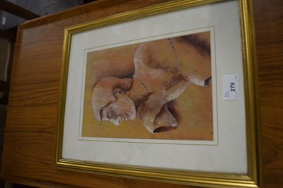 Lot 279 - Bruce Rushin, River God, framed and glazed