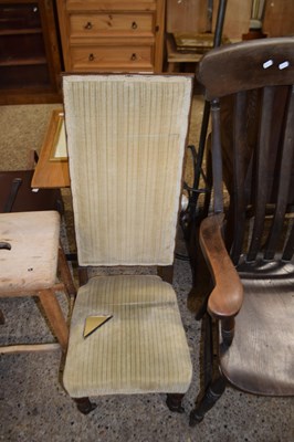 Lot 306 - Victorian rosewood prayer chair with...