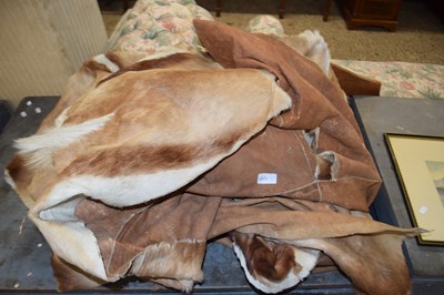 Lot 321 - Two animal hide rugs