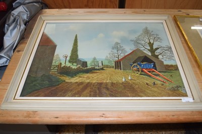 Lot 338 - The Blue Cart, coloured print after Tristram...