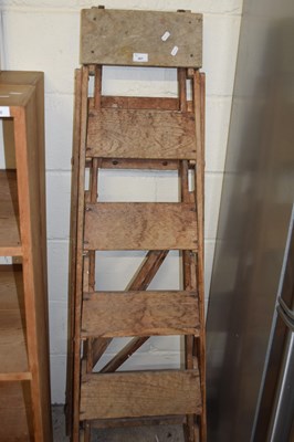 Lot 367 - Wooden folding steps