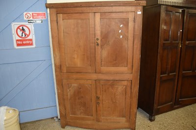 Lot 375 - 19th Century four door floor standing corner...