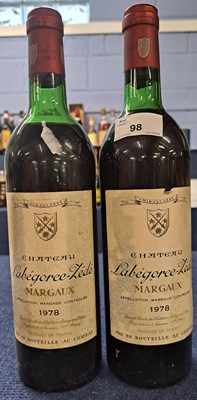 Lot 98 - Two bottles Chateau Labegoree-Lede, Margaret,...