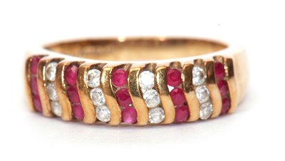 Lot 39 - Modern 9ct gold cubic zirconia set ring,...