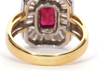 Lot 89 - Modern Art Deco style cocktail ring, the...