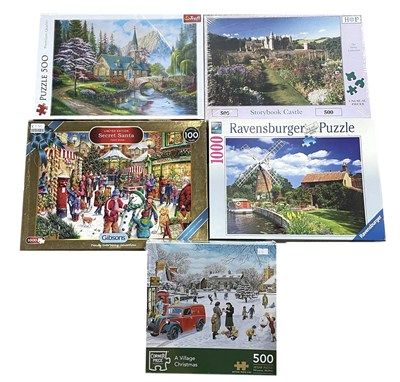 Lot 92 - A selection of jigsaw puzzles, most still...