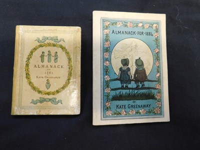 Lot 9 - KATE GREENAWAY: ALMANACK FOR 1883: L George...