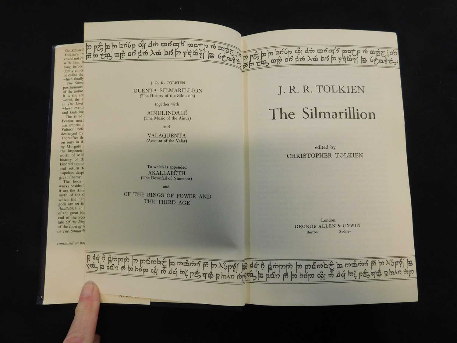 Lot 12 - JOHN RONALD REUEL TOLKIEN: THE SILMARILLION,