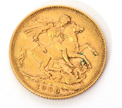 Lot 87 - Victorian sovereign dated 1900