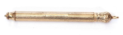 Lot 96 - Vintage gold filled propelling pencil, the...