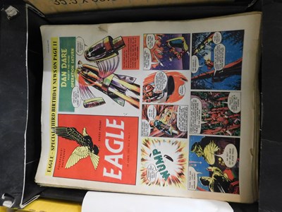 Lot 69 - Three boxes Eagle Comic, 1950-56, 120 plus...