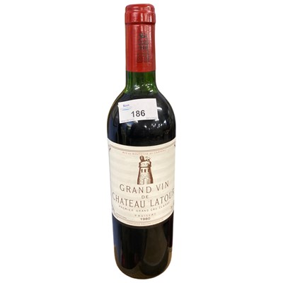 Lot 186 - One bottle of Grand Vin de Chateau Latour,...