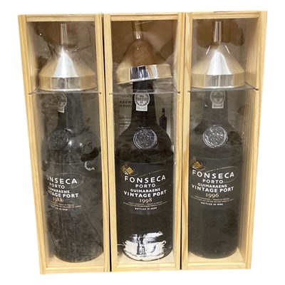 Lot 177 - Three bottles of Fonseca Guimaraens Vintage...