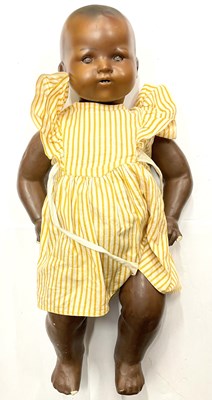 Lot 126 - An Armand Marseille bisque head doll in yellow...