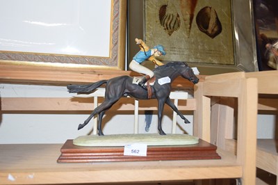 Lot 562 - Border Fine Arts model of a horse and jockey,...