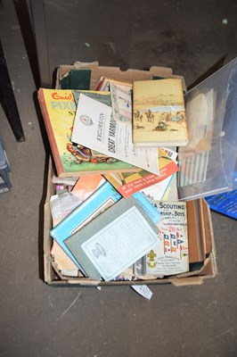 Lot 609 - Large box of various assorted books, ephemera etc