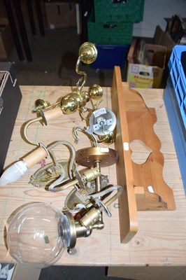 Lot 631A - Mixed Lot: Ceiling and wall lights and a...