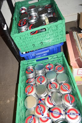 Lot 654 - Large quantity of London Underground tins