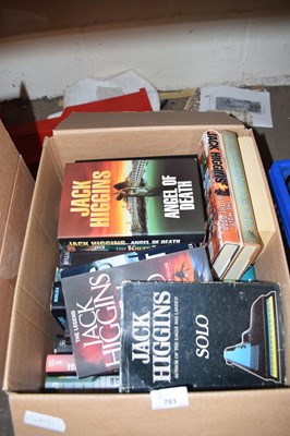 Lot 701 - One box of books, Jack Higgins