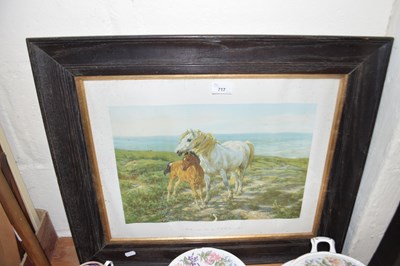 Lot 717 - A coloured print, mother and son